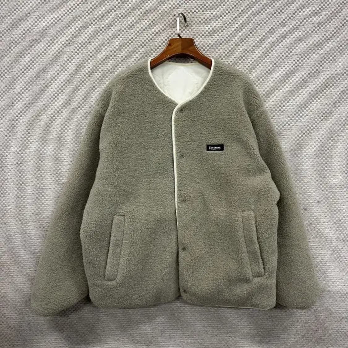 커버낫 자수로고 리버시블 플리스 후리스 자켓 XL A01507 상품이미지1