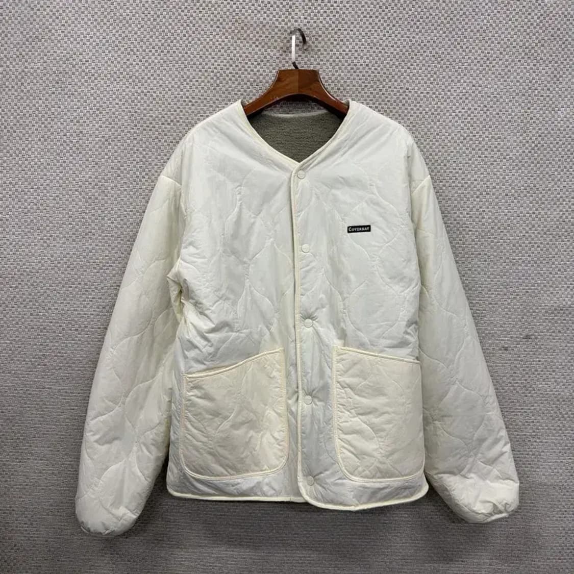 커버낫 자수로고 리버시블 플리스 후리스 자켓 XL A01507 상품이미지3