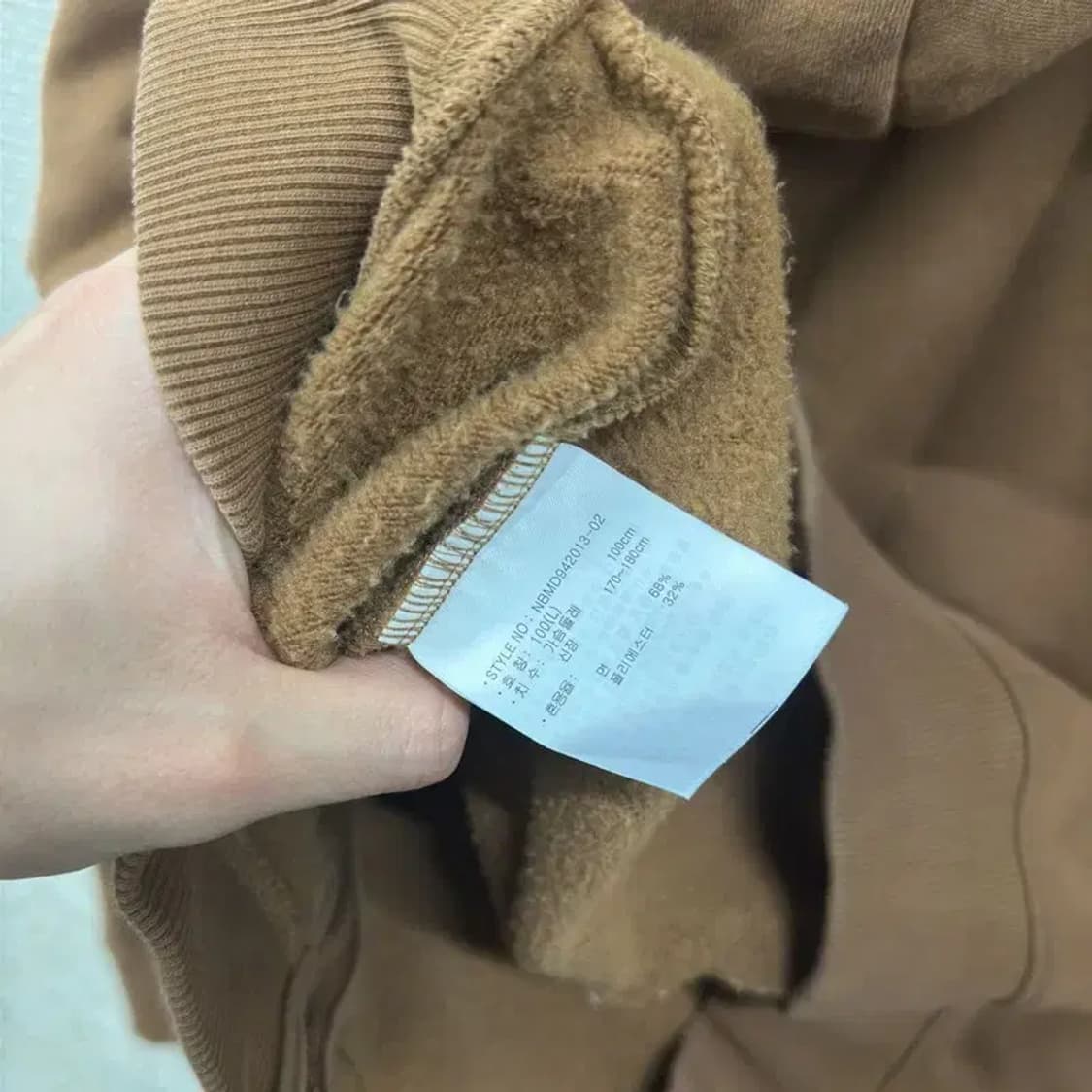 뉴발란스 캐주얼 자수로고 오버핏 기모 후드집업 100 A00809 상품이미지4