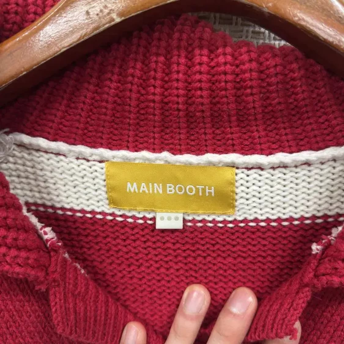 메인부스 캐주얼 단가라부스 캐주얼 단가라 니트 110 A00814 상품이미지3