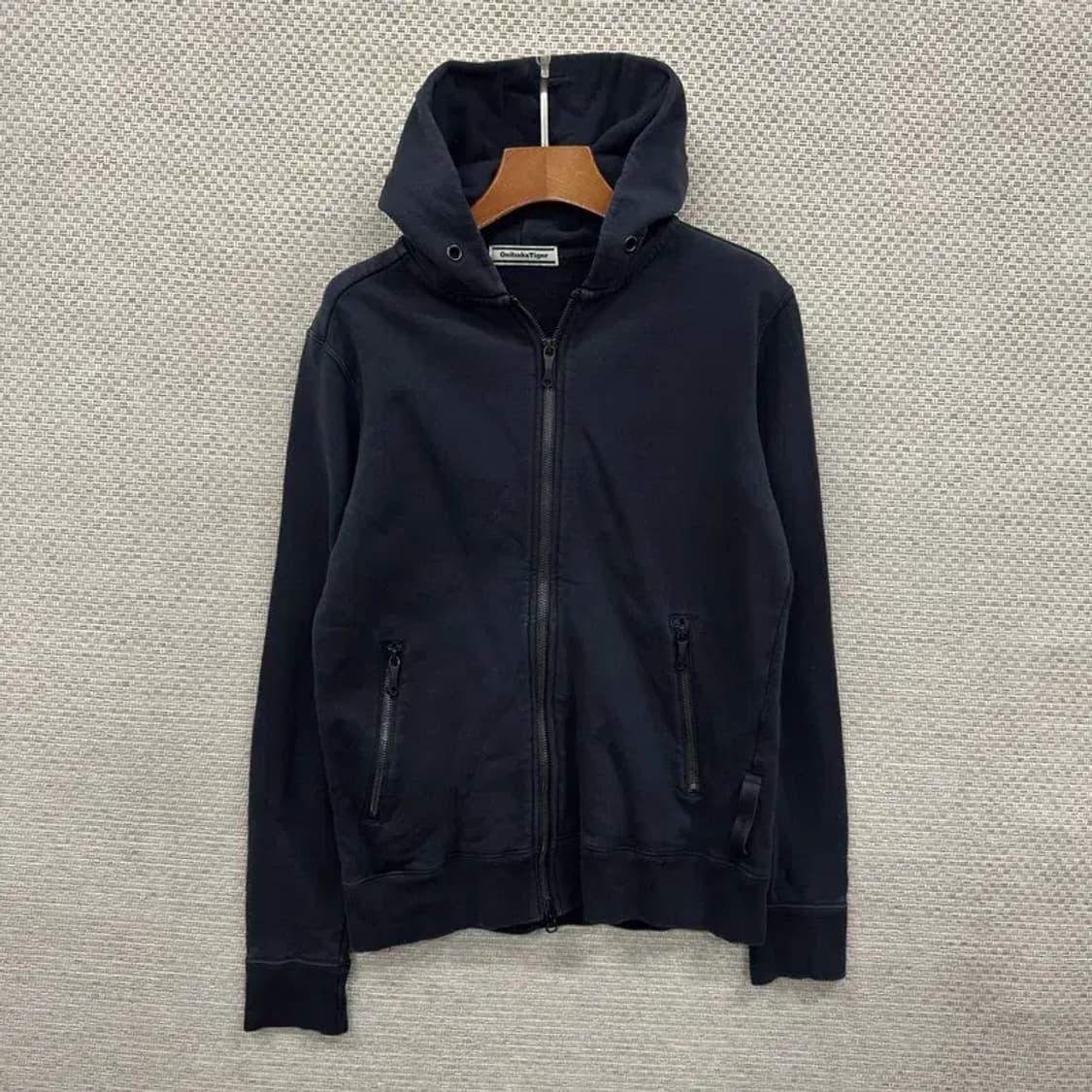 오니츠카타이거 캐주얼 무지 후드집업 90 A00828 상품이미지1