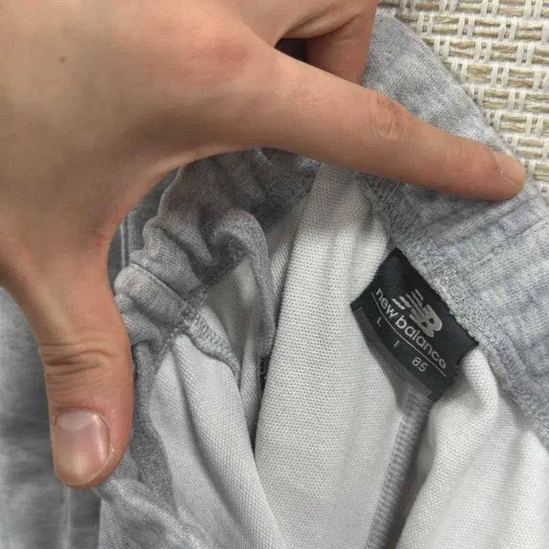 뉴발란스 자수로고 조거 밴딩 츄리닝바지 85 A00837 상품이미지3