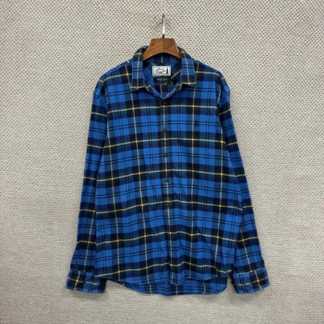 빈폴 캐주얼 자수로고 슬림핏 체크 플란넬 셔츠 105 A00815 상품이미지1