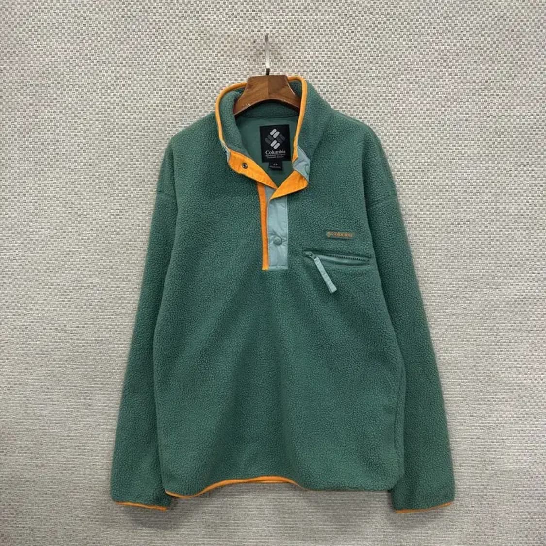 콜럼비아 아웃도어 자수로고 오버핏 플리스 후리스 맨투맨 95 A00804 상품이미지1