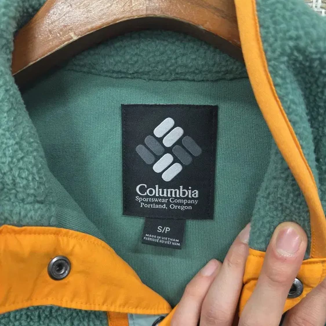 콜럼비아 아웃도어 자수로고 오버핏 플리스 후리스 맨투맨 95 A00804 상품이미지3