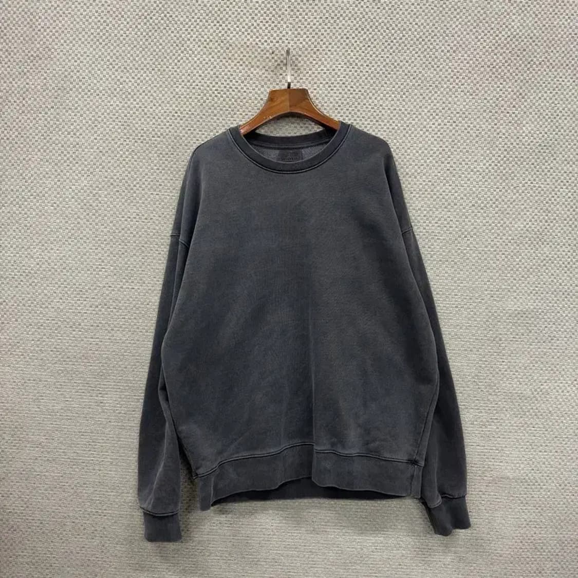 소버먼트 캐주얼 피그먼트 오버핏 스웻셔츠 맨투맨 100 A00805 상품이미지1