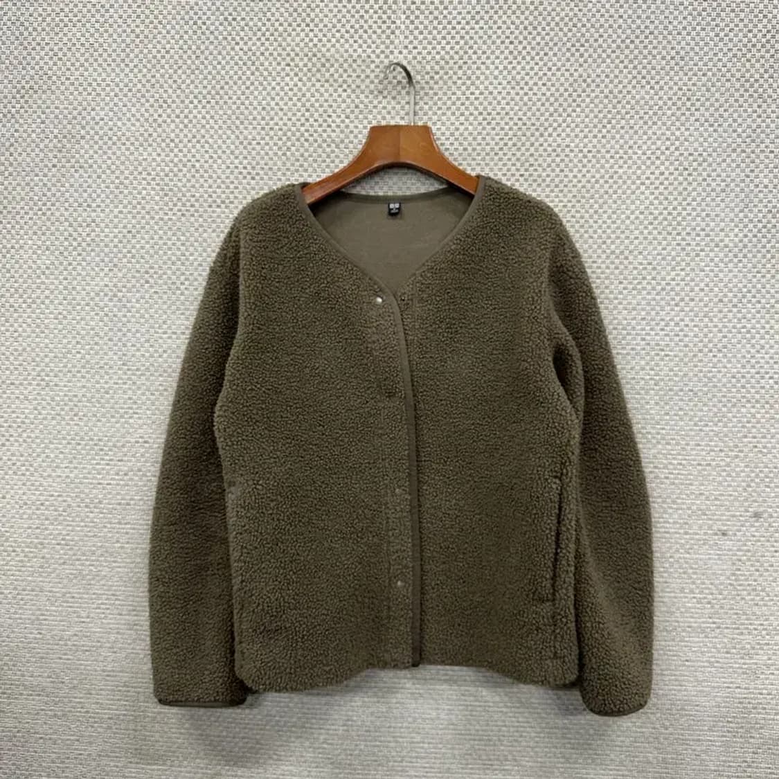 유니클로 여자 뽀글이 후리스 자켓 M A01565 상품이미지1