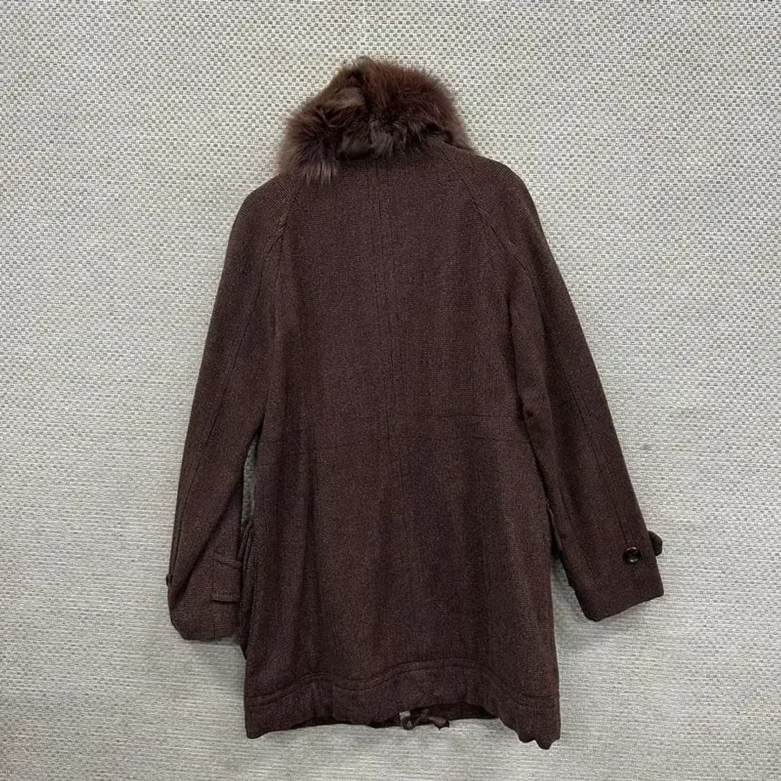 시스템 한섬 야상코트 울 여우털 롱코트 85 A01566 상품이미지2