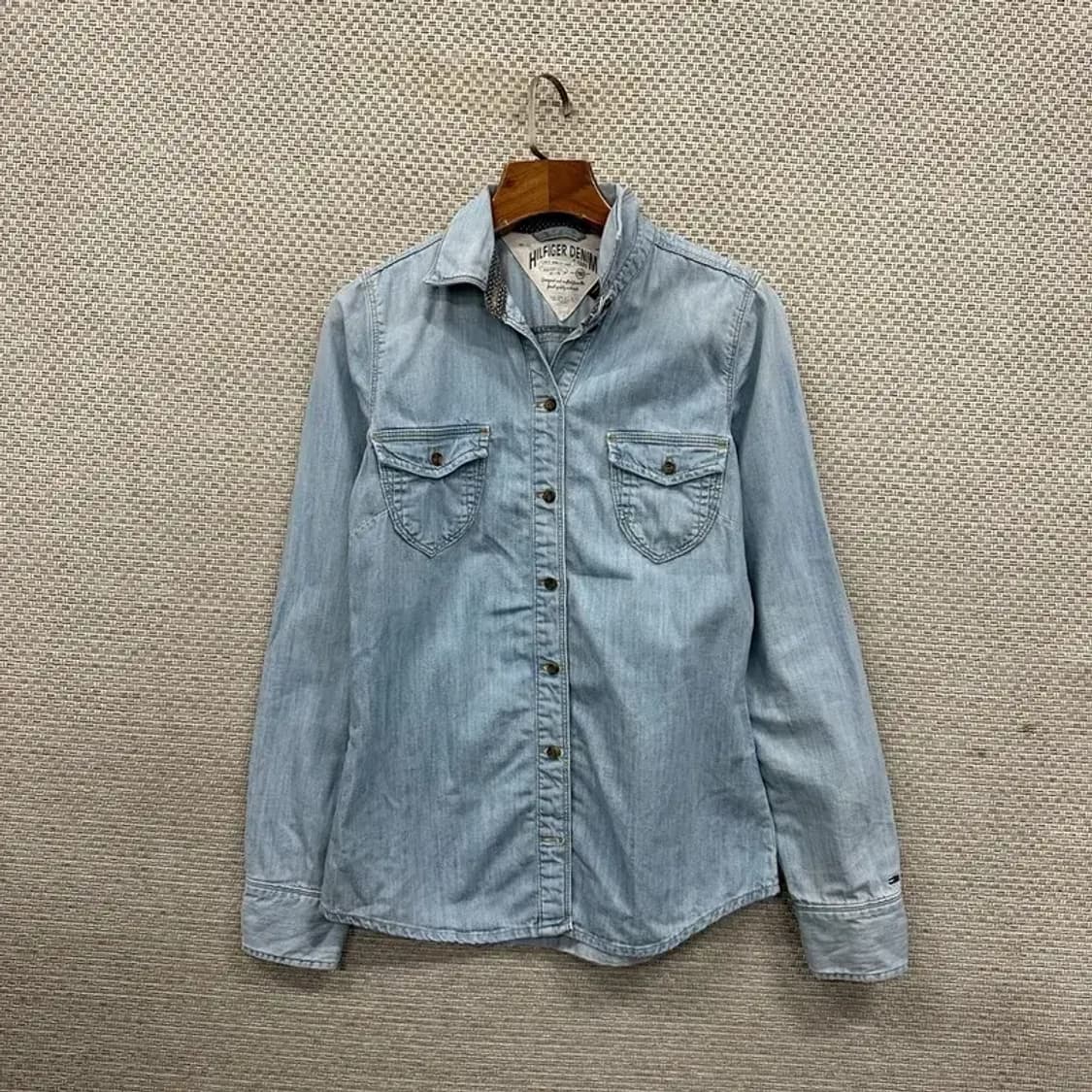 타미힐피거 캐주얼 데님셔츠 청셔츠 XS A01568 상품이미지1