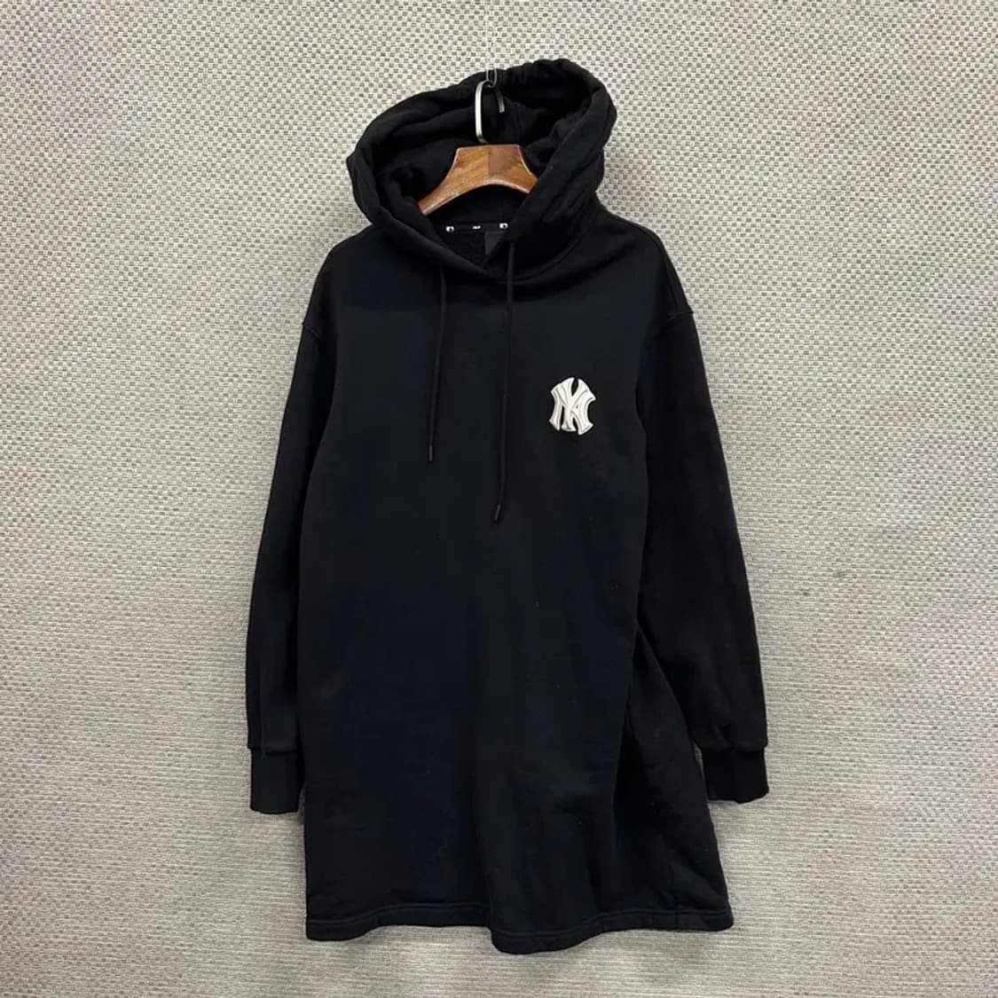 MLB 뉴욕양키스 블랙 롱 후드 원피스 S A01571 상품이미지1