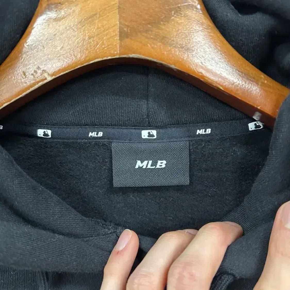 MLB 뉴욕양키스 블랙 롱 후드 원피스 S A01571 상품이미지3