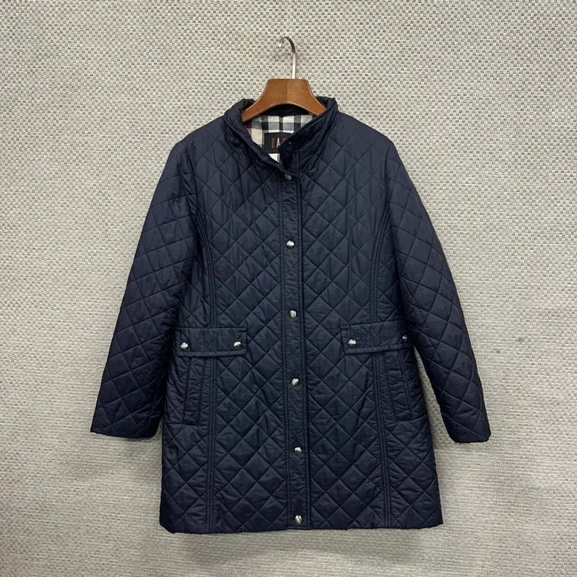 닥스 캐주얼 네이비 퀄팅 롱 패딩 95 A01573 상품이미지1