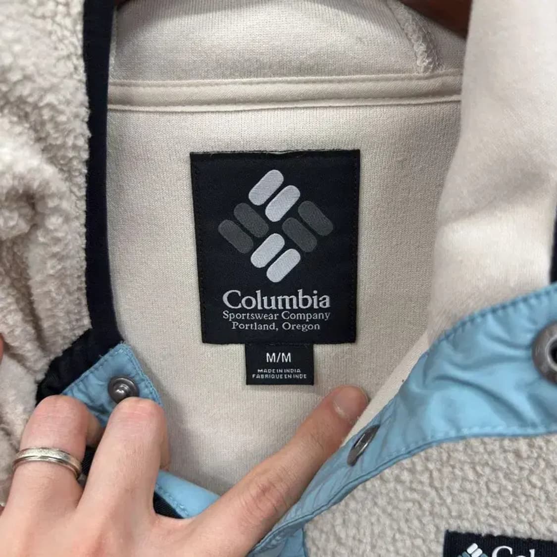 콜럼비아 아웃도어 아이보라 오버핏 후리스 후드티 M A01587 상품이미지3