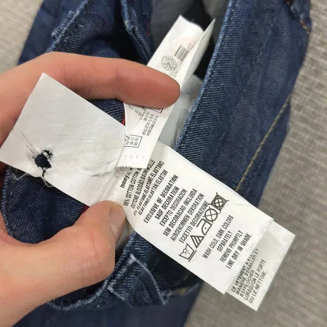 타미힐피거 스키니핏 데님팬츠 청바지 28인치 A01593 상품이미지5