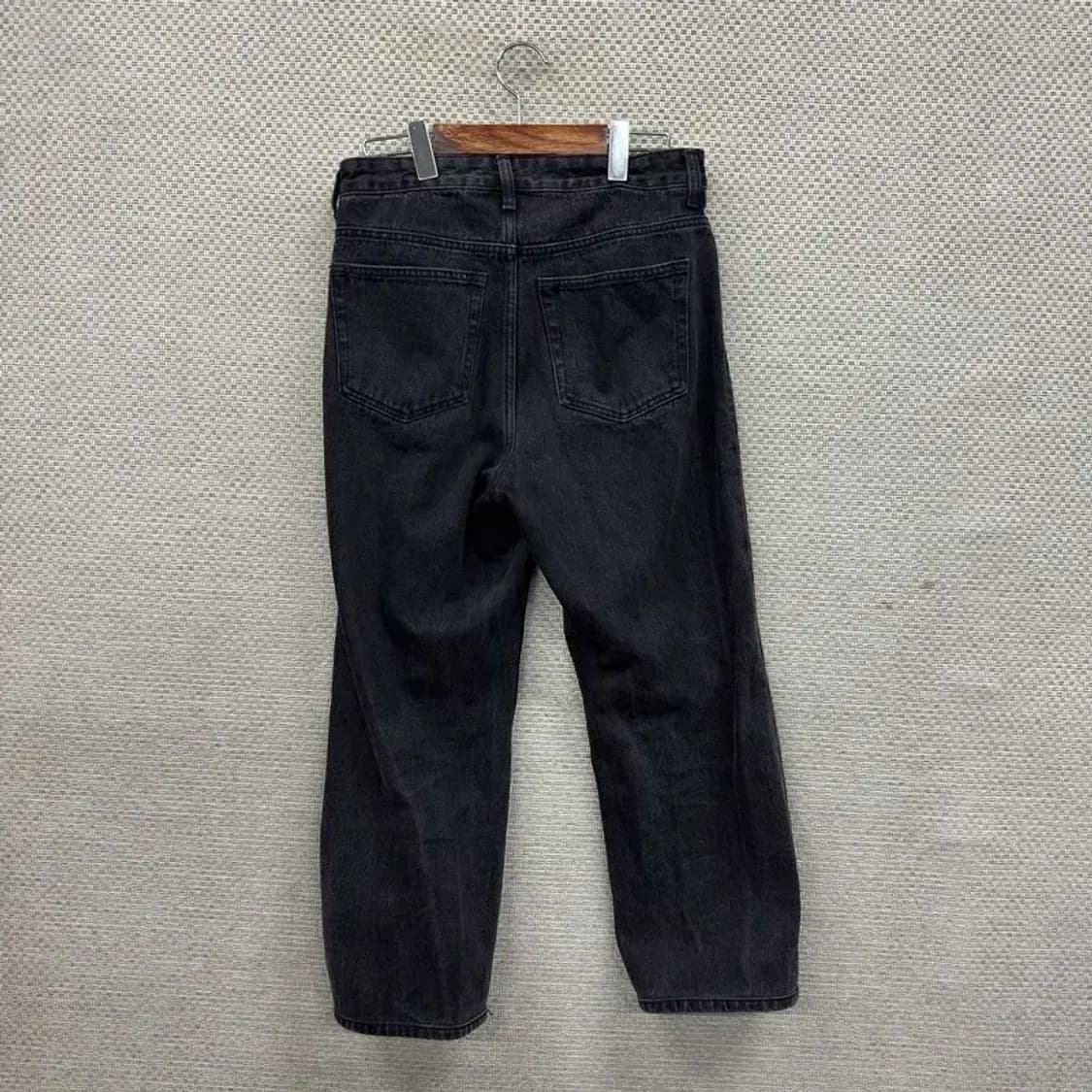 무신사스탠다드 블랙진 와이드팬츠 흑청바지 28인치 A01598 상품이미지2