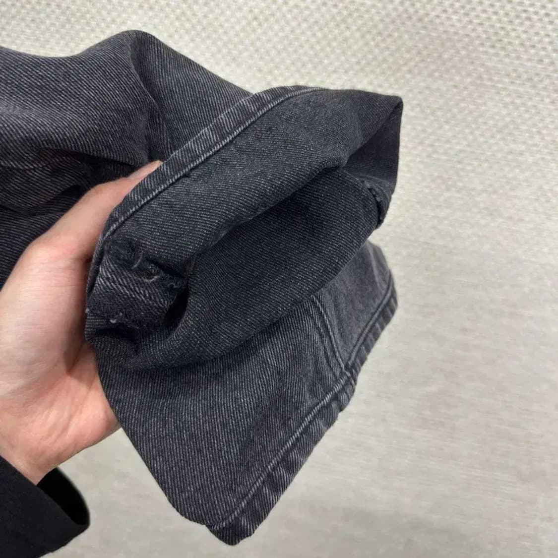 무신사스탠다드 블랙진 와이드팬츠 흑청바지 28인치 A01598 상품이미지5