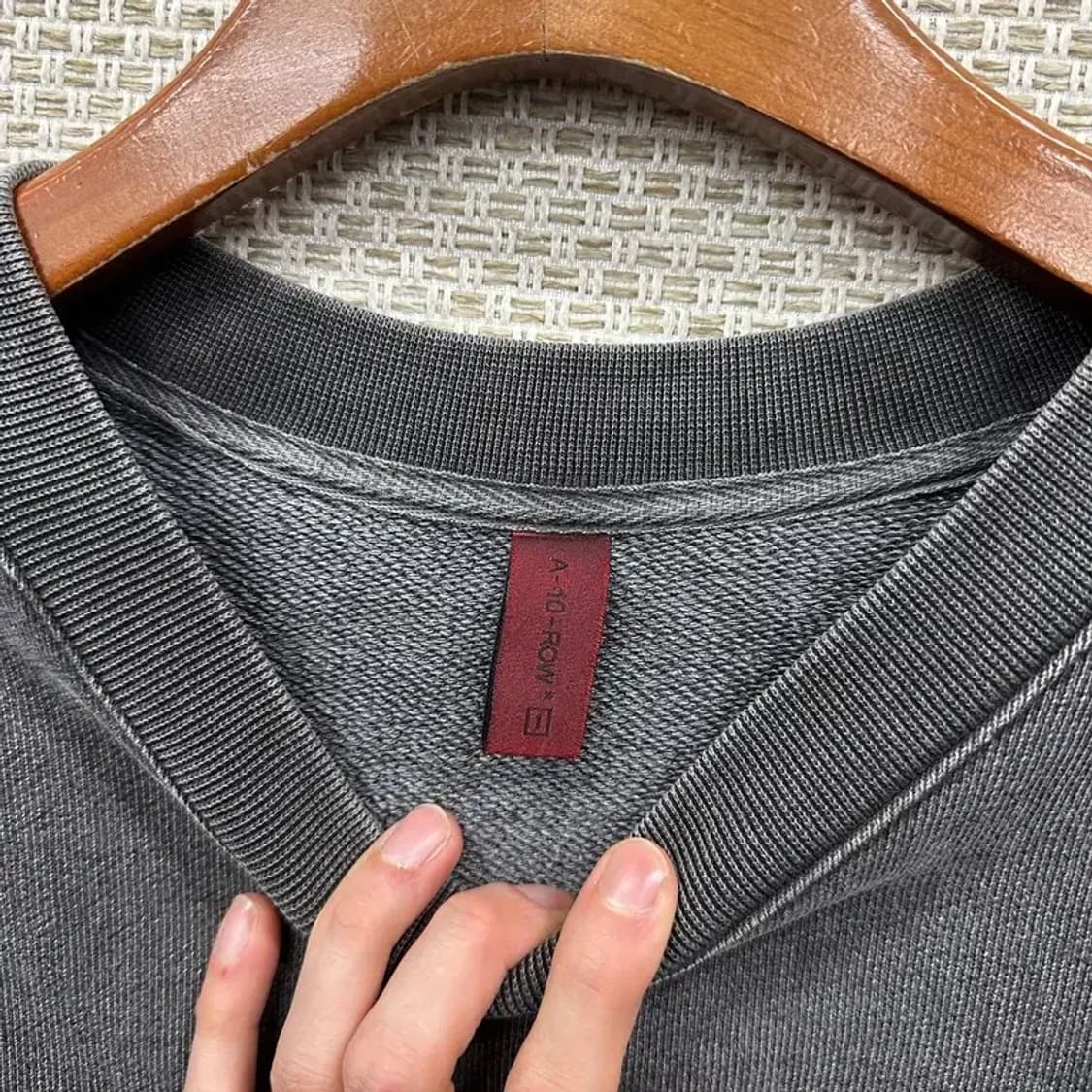 어텐션로우 피그먼트 오버핏 맨투맨 105 A01574 상품이미지3