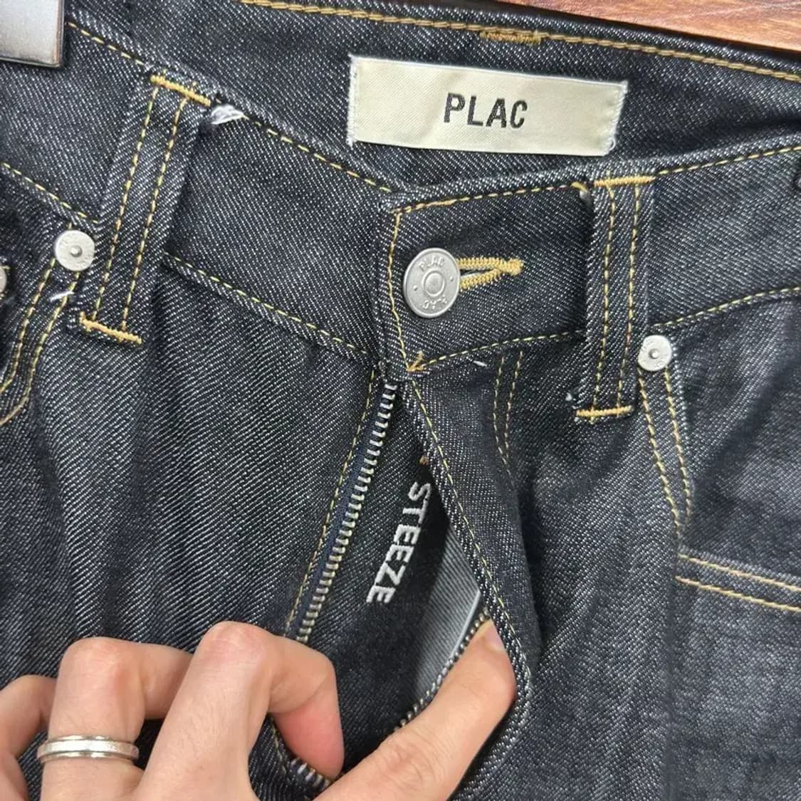 플랙진 STEEZE 생지 데님팬츠 스판 청바지 32인치 A01599 상품이미지4