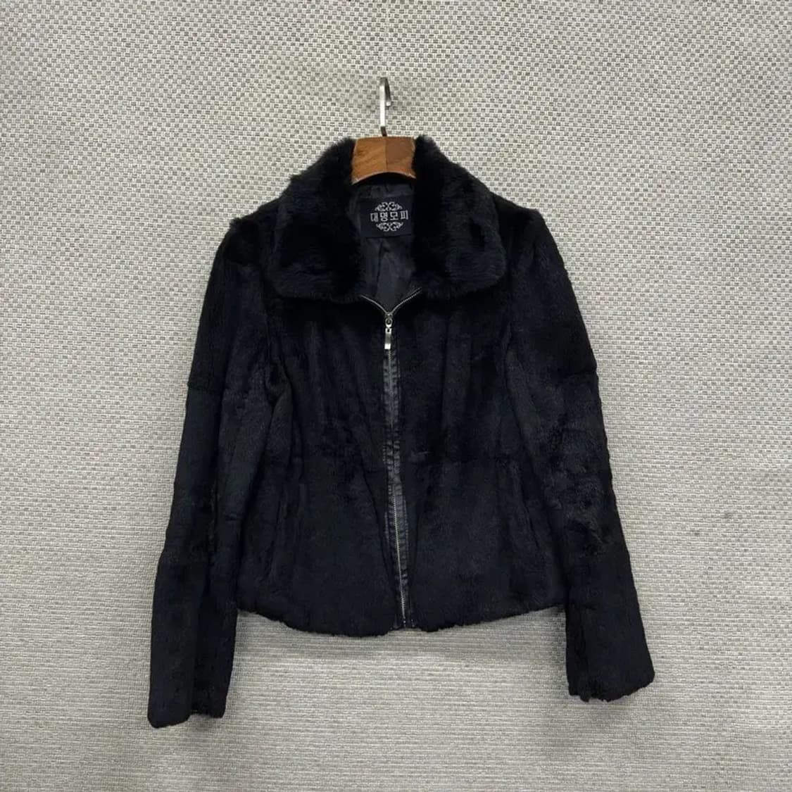빈티지 대명모피 블랙 밍크자켓 밍크코트 90 A01589 상품이미지1