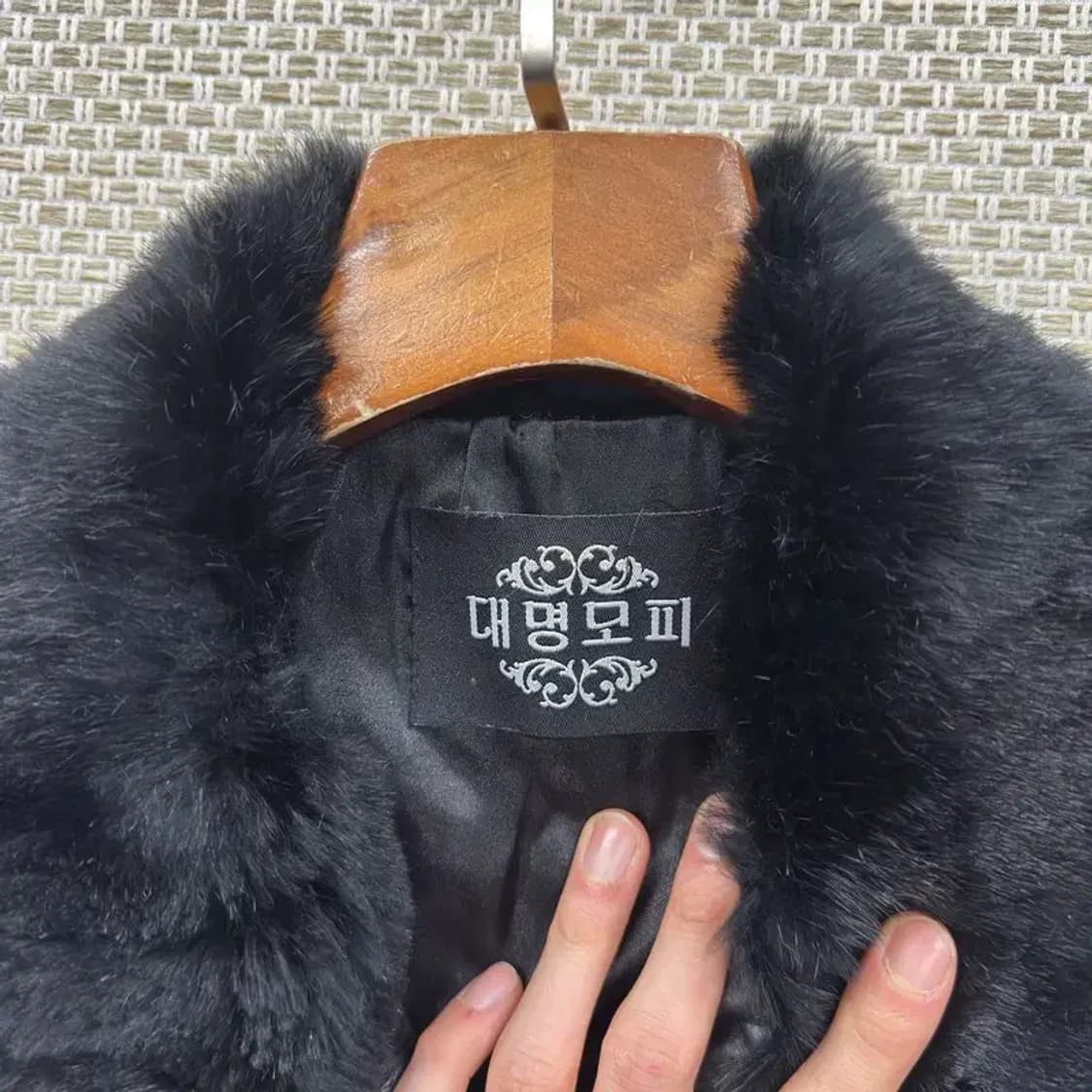 빈티지 대명모피 블랙 밍크자켓 밍크코트 90 A01589 상품이미지3