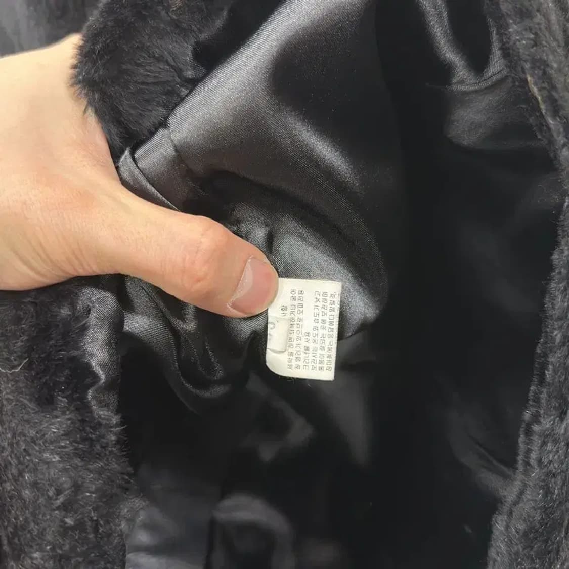 빈티지 대명모피 블랙 밍크자켓 밍크코트 90 A01589 상품이미지4