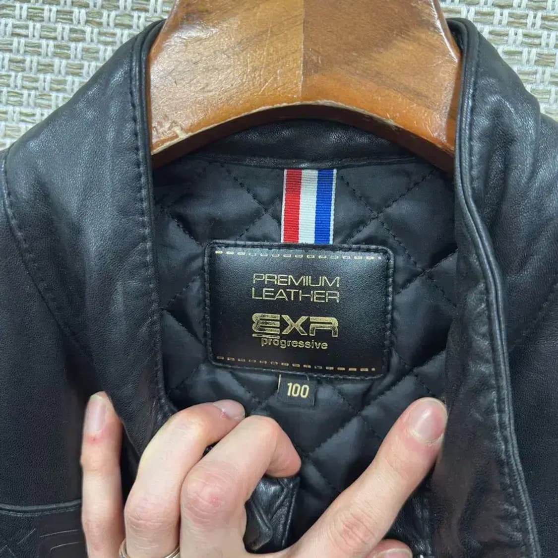 EXR 레이싱 블랙 양가죽 가죽자켓 100 A01584 상품이미지3