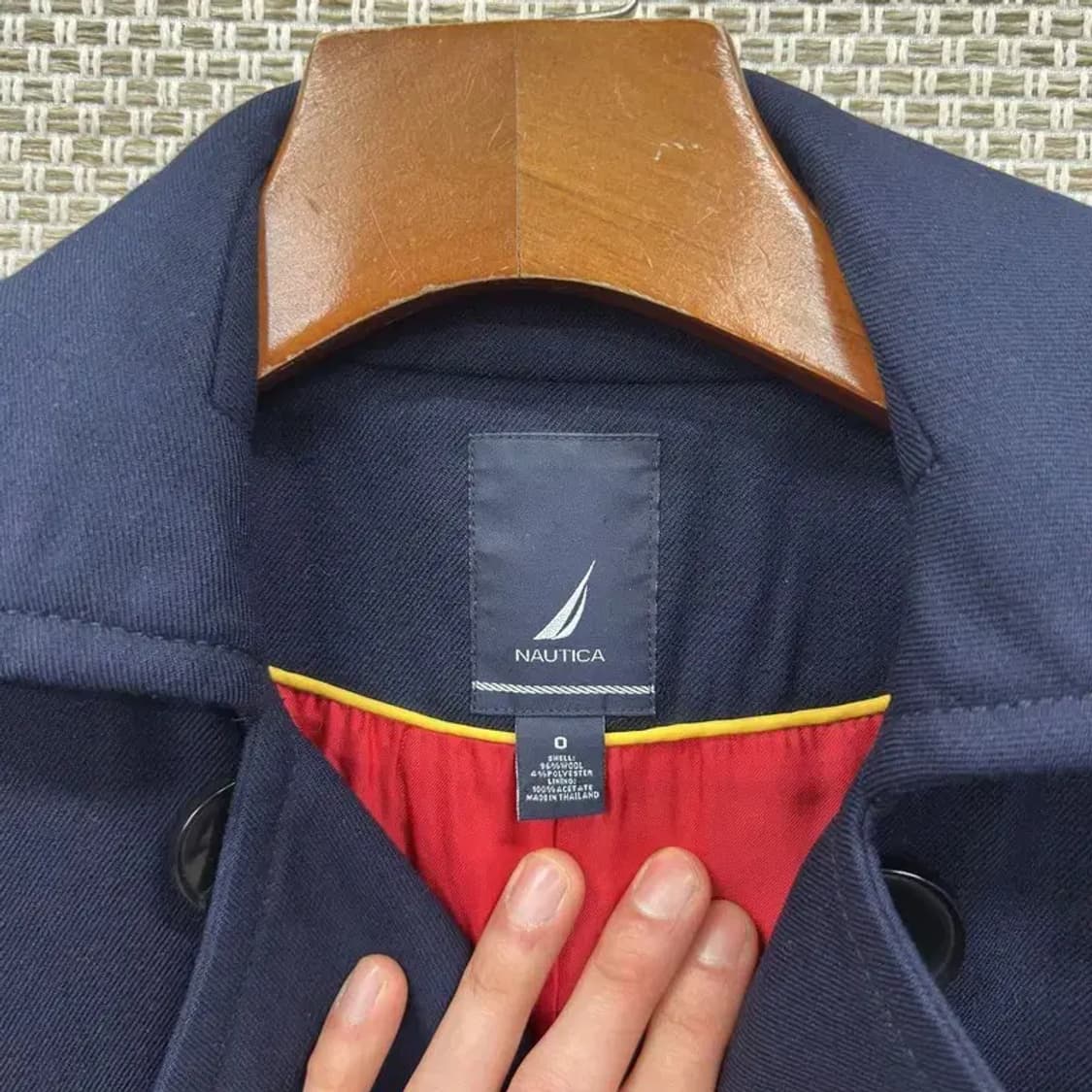 노티카 캐주얼 더블버튼 울 코트 자켓 0 A01642 상품이미지3