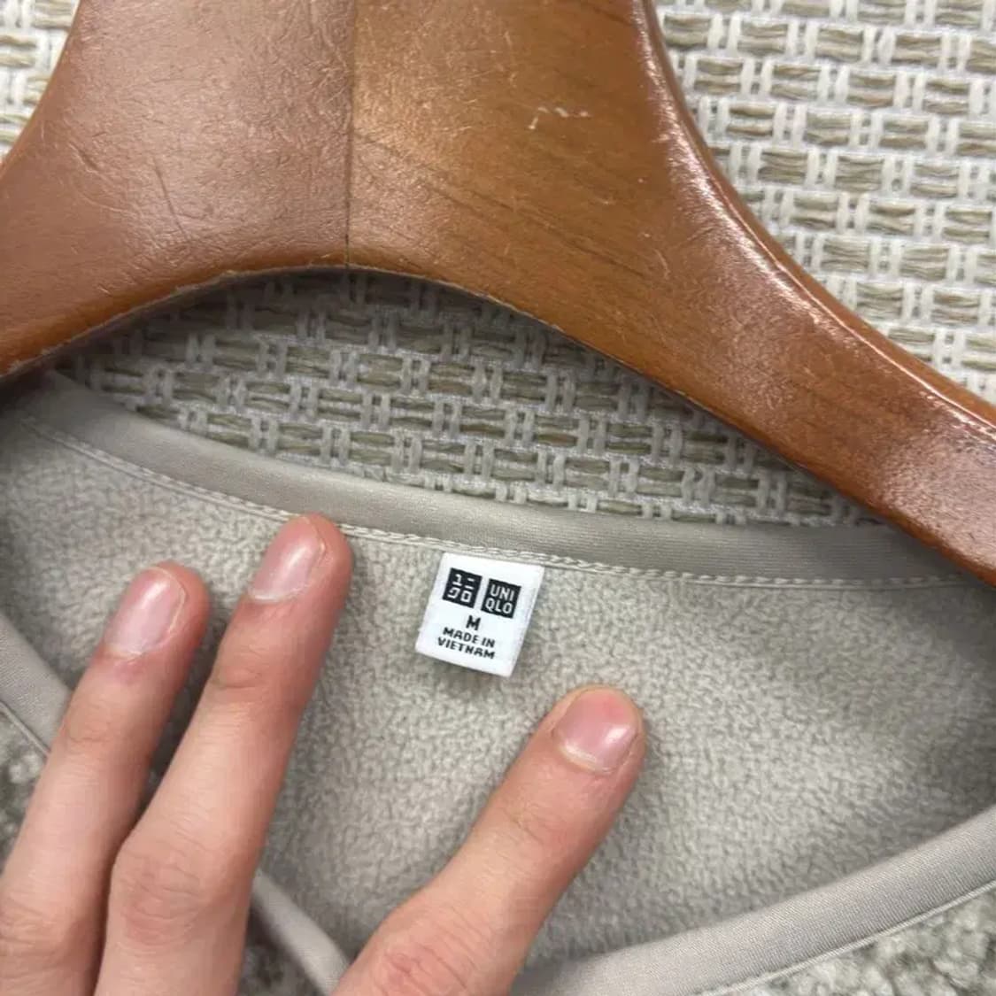 유니클로 캐주얼 뽀글이 플리스 후리스 자켓 M A01644 상품이미지3