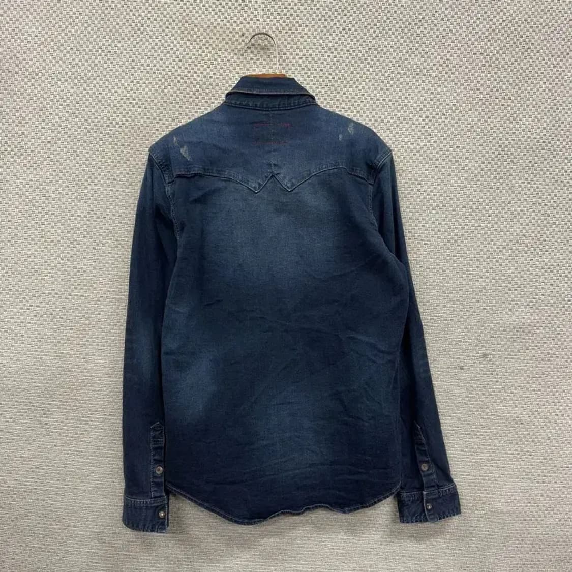 버커루 워싱 스판 데님 청셔츠 L A01648 상품이미지2