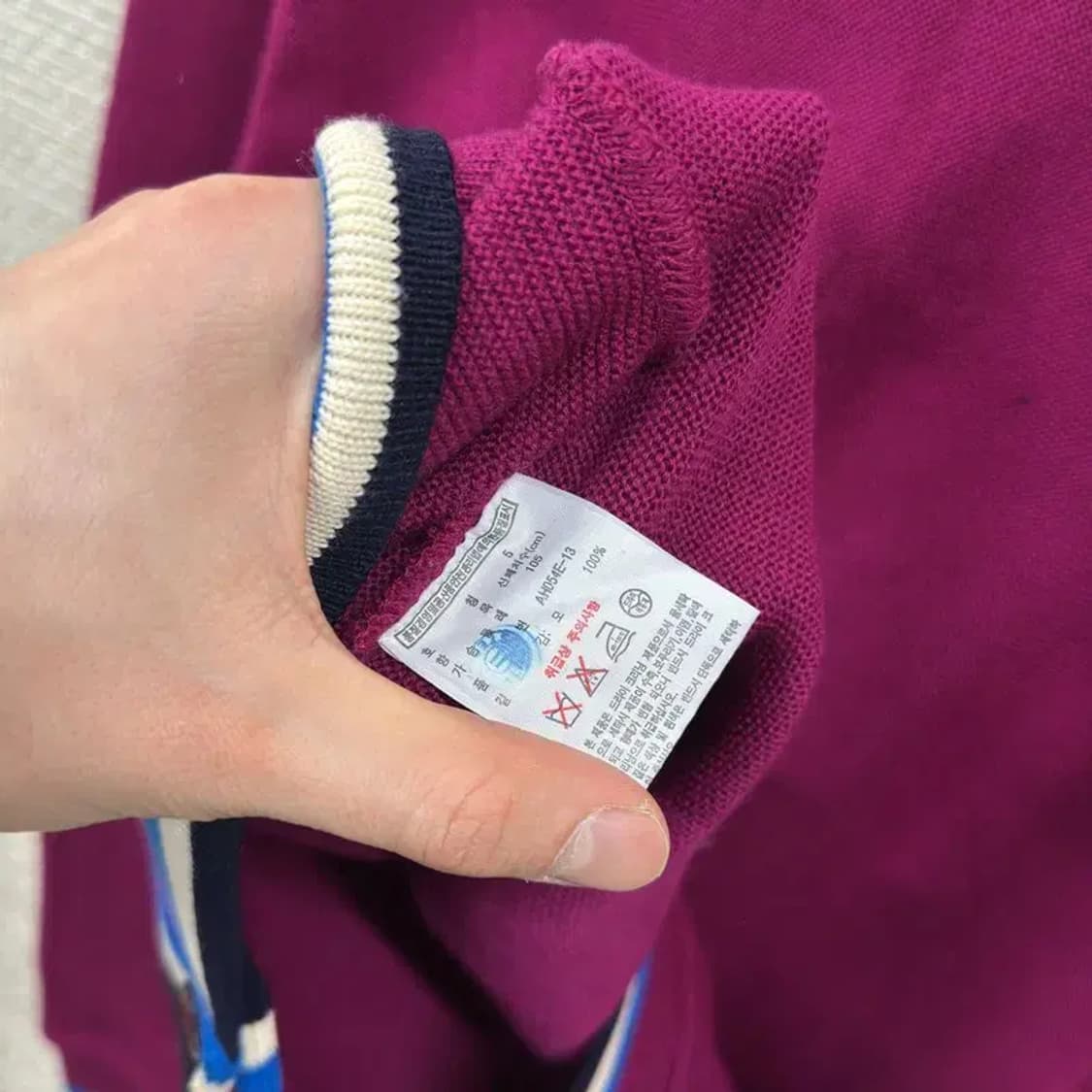 라코스테 올드스쿨 울 니트 가디건 100 A01667 상품이미지4