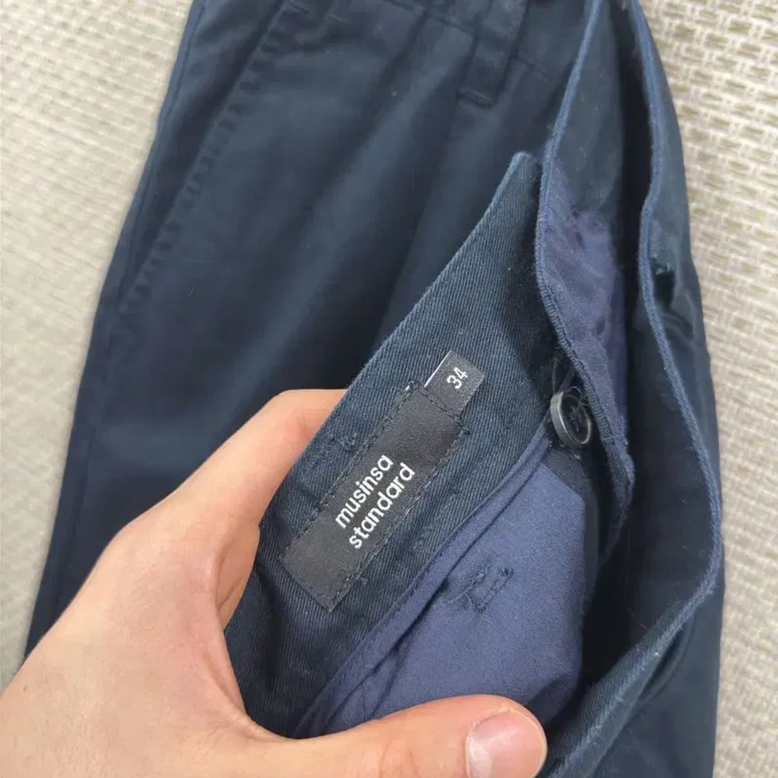 무신사스탠다드 캐주얼 코튼팬츠 면바지 34인치 A01672 상품이미지3