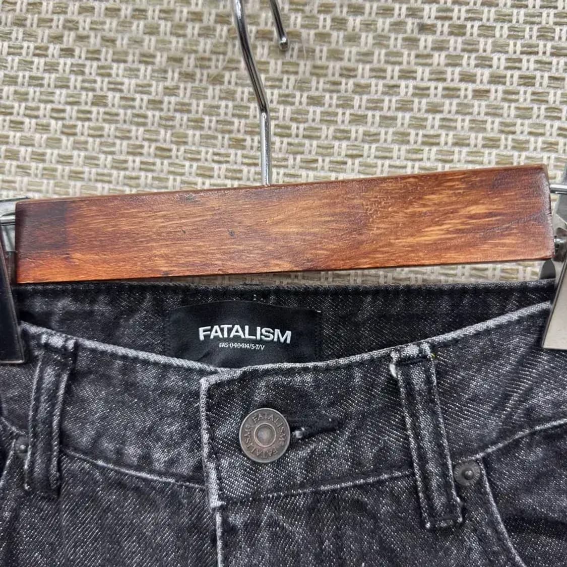 페이탈리즘 블랙진 데님 흑청바지 48 A01678 상품이미지4