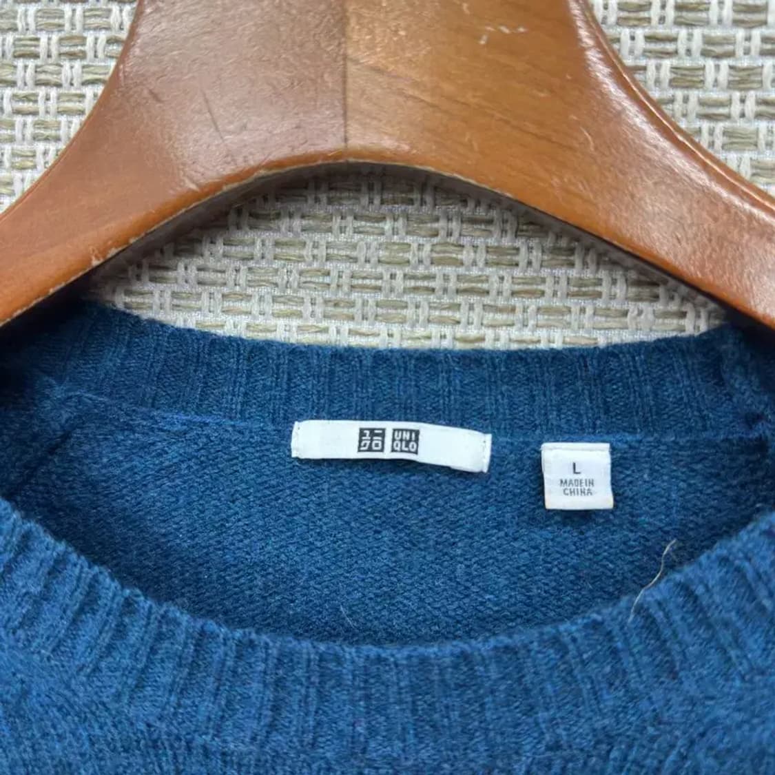 유니클로 캐주얼 울 니트 스웨터 L A01664 상품이미지3