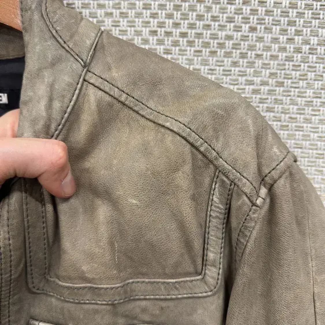 시스템 한섬 올드스쿨 빈티지 양가죽 자켓 100 A01671 상품이미지5