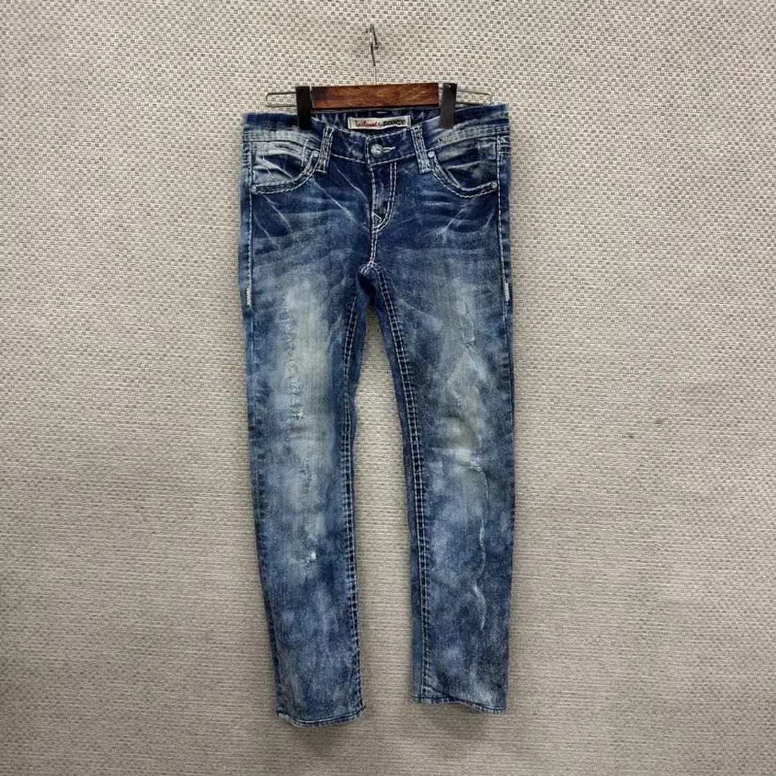 버커루 올드스쿨 타이다이 스판 데님 청바지 28인치 A01680 상품이미지1