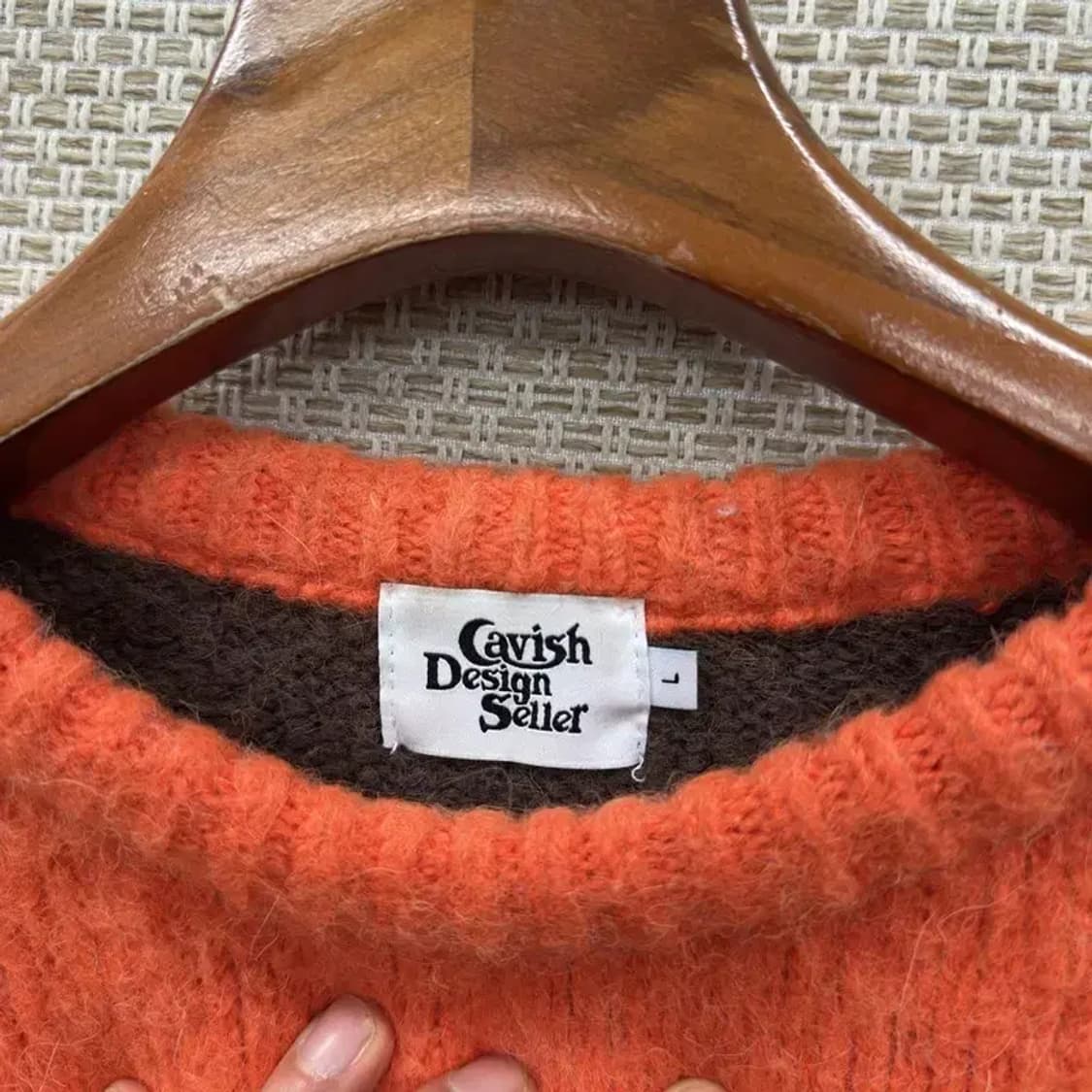 카비시 단가라 울 알파카 니트 스웨터 L A01663 상품이미지3