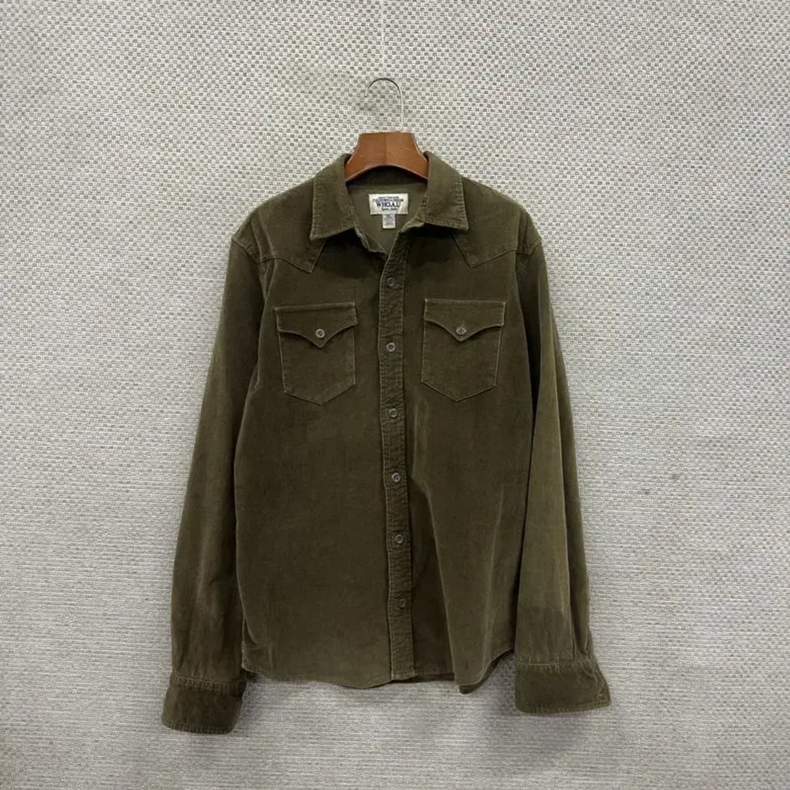 후아유 캐주얼 코듀로이 골덴 긴팔 셔츠 XL A01727 상품이미지1