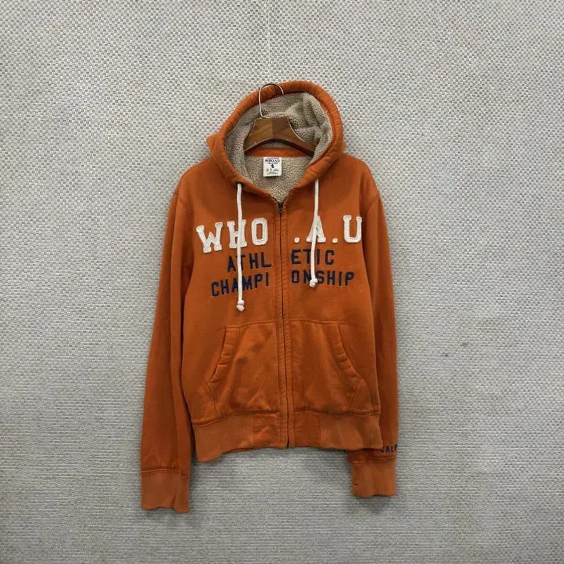 후아유 Y2K 빈티지 양털 후드집업 S A01737 상품이미지1