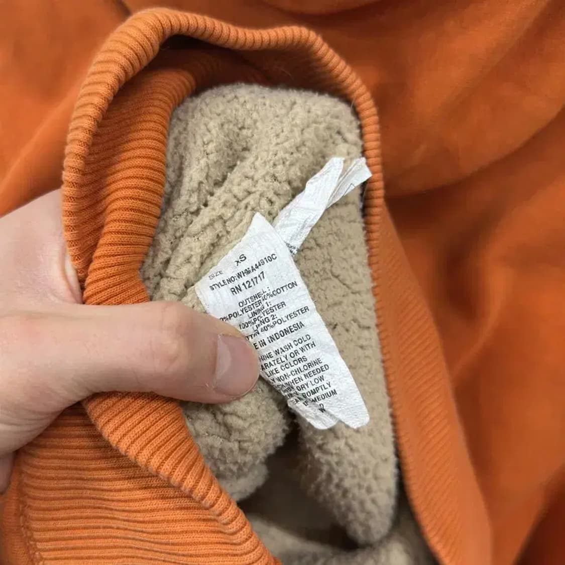 후아유 Y2K 빈티지 양털 후드집업 S A01737 상품이미지4