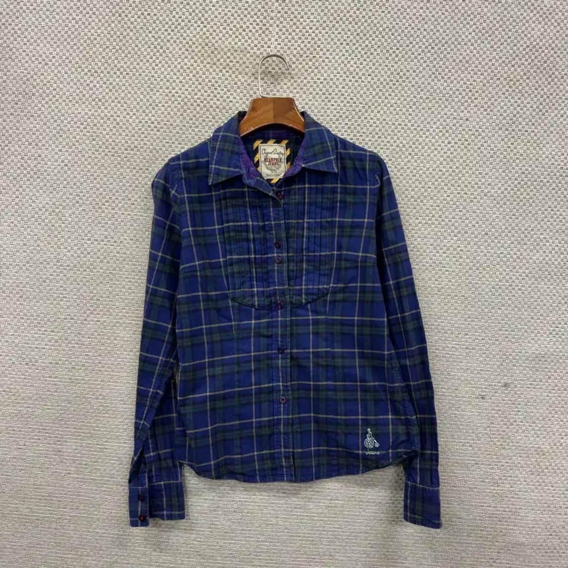 빈폴 캐주얼 큐빅로고 프릴 긴팔 셔츠 85 A01744 상품이미지1