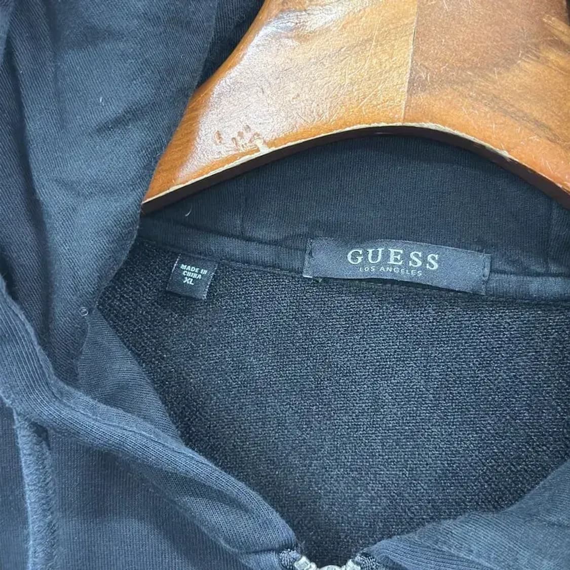 게스 캐주얼 패치로고 후드집업 XL A01747 상품이미지3