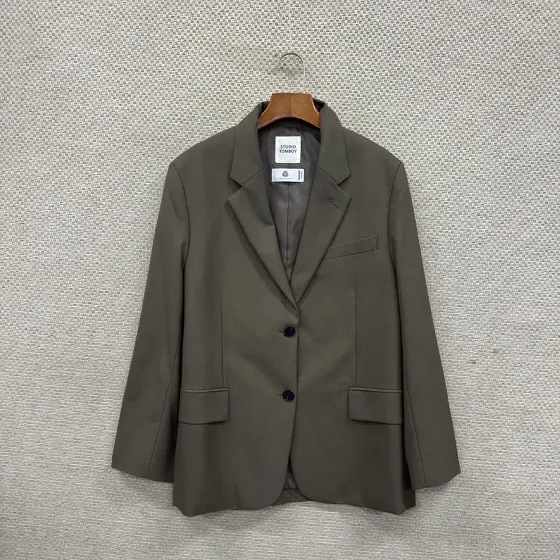 스튜디오톰보이 캐주얼 울리치 오버핏 블레이저 자켓 85 A01726 상품이미지1