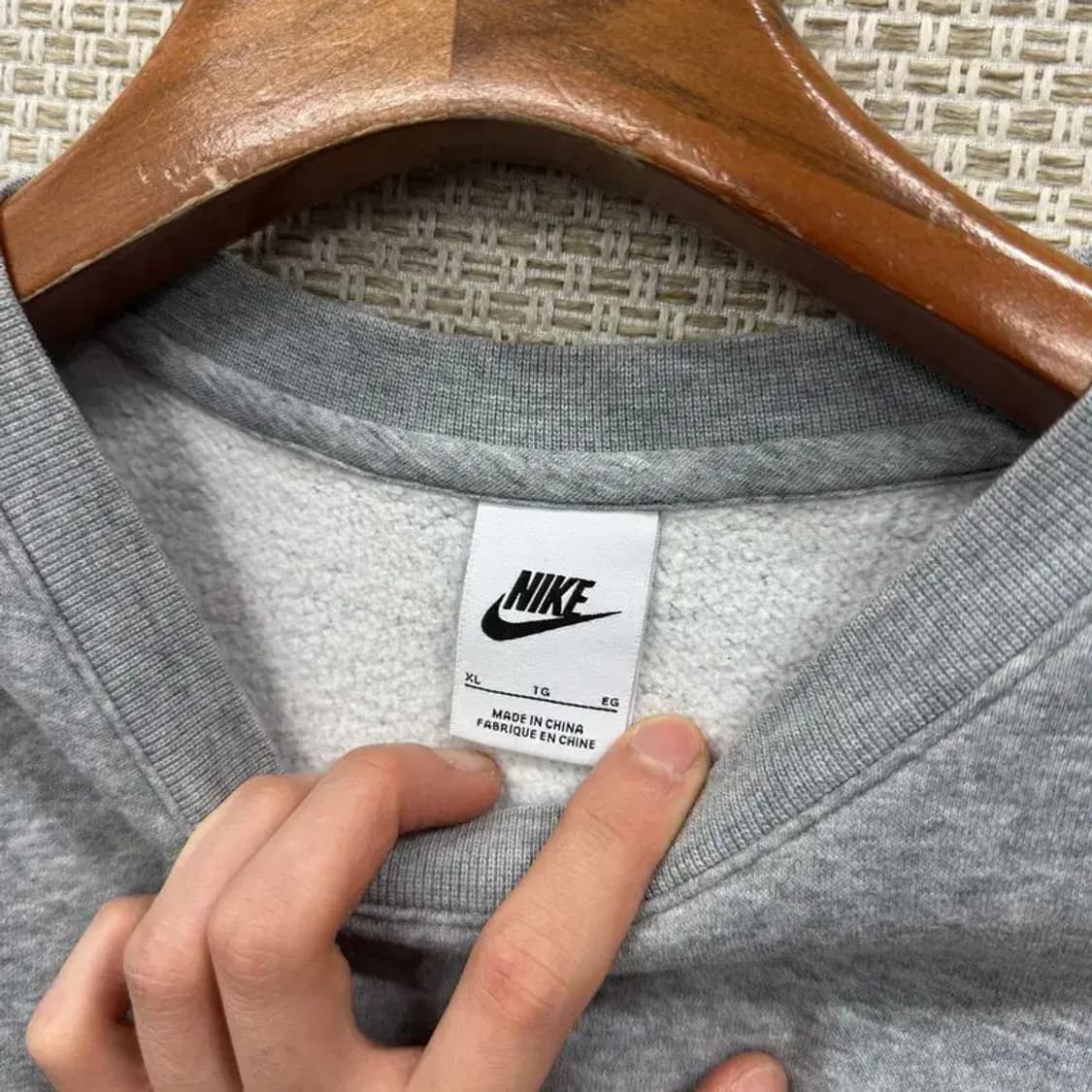 나이키 캐주얼 자수로고 약기모 스웻셔츠 맨투맨 XL A01732 상품이미지3