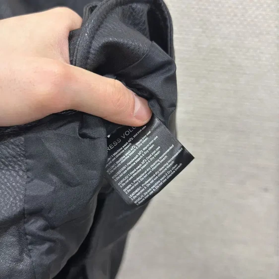 드레스볼륨 라이더 가죽 자켓 XL A01738 상품이미지5