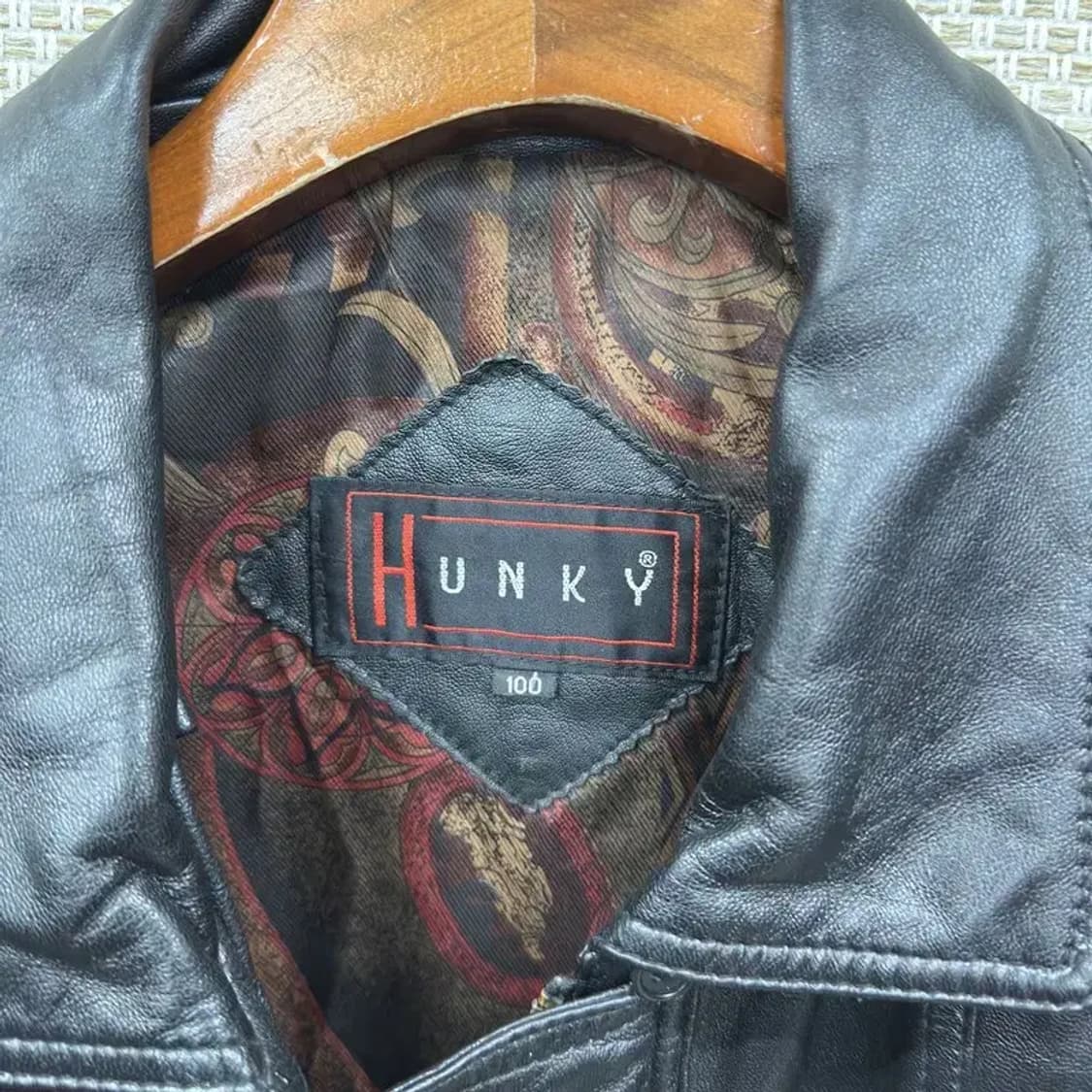 HUNKY 올드스쿨 빈티지 양가죽 자켓 100 A01802 상품이미지3