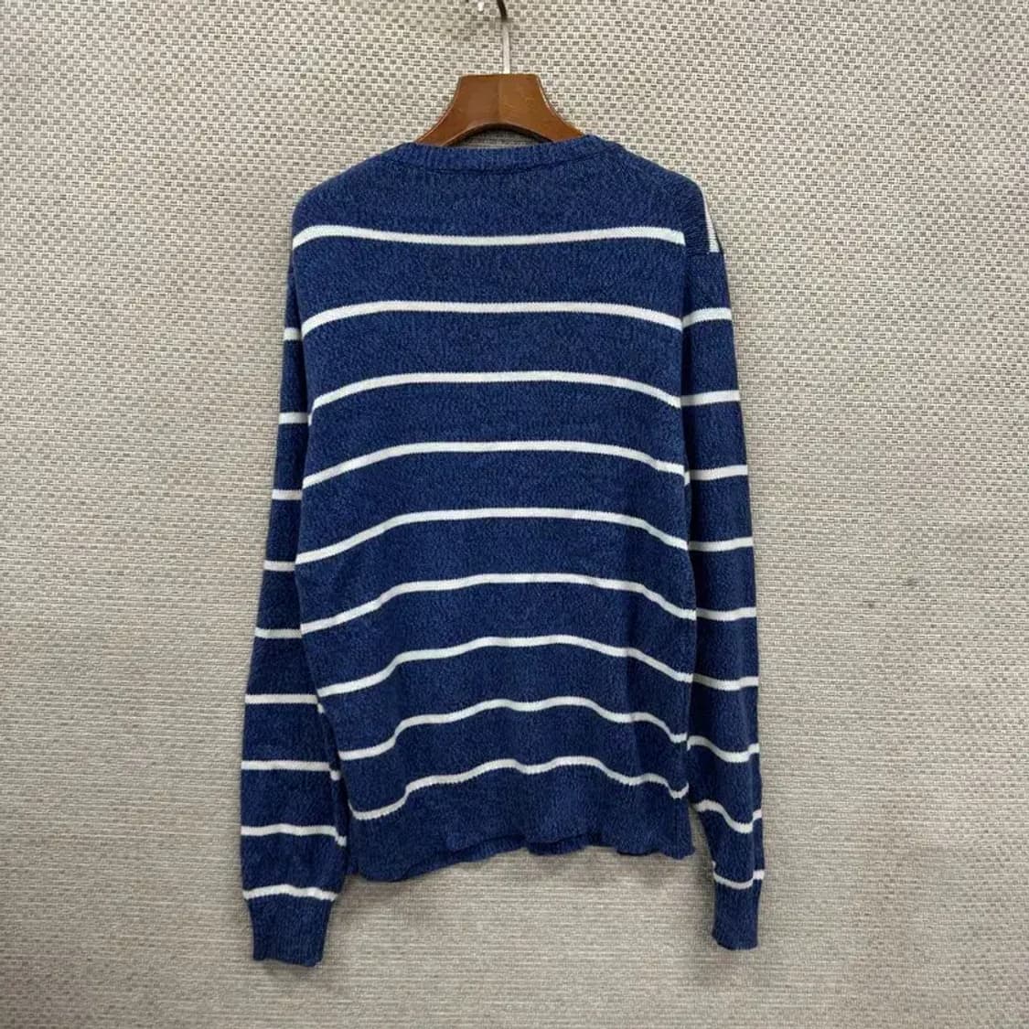 유니클로 캐주얼 스트라이프 코튼 니트 스웨터 L A01805 상품이미지2