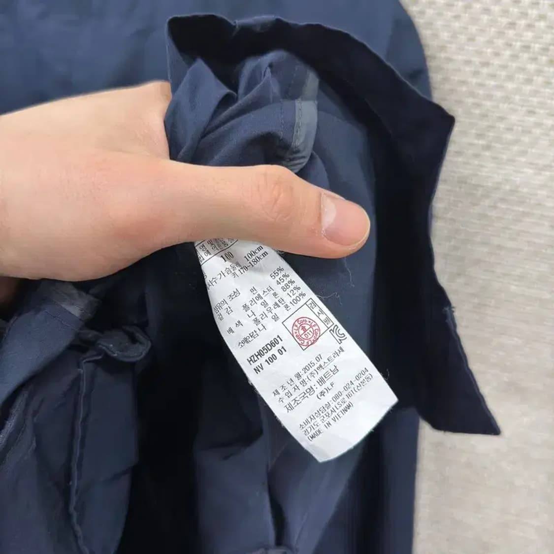 헤지스 캐주얼 바람막이 롱 코트 자켓 100 A01813 상품이미지4