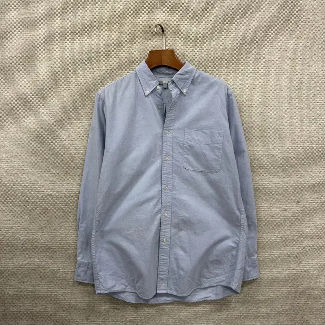 유니클로 캐주얼 소라색 긴팔 셔츠 M A01815 상품이미지1