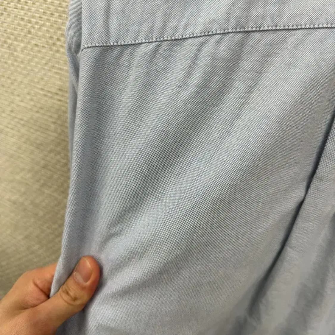 유니클로 캐주얼 소라색 긴팔 셔츠 M A01815 상품이미지5