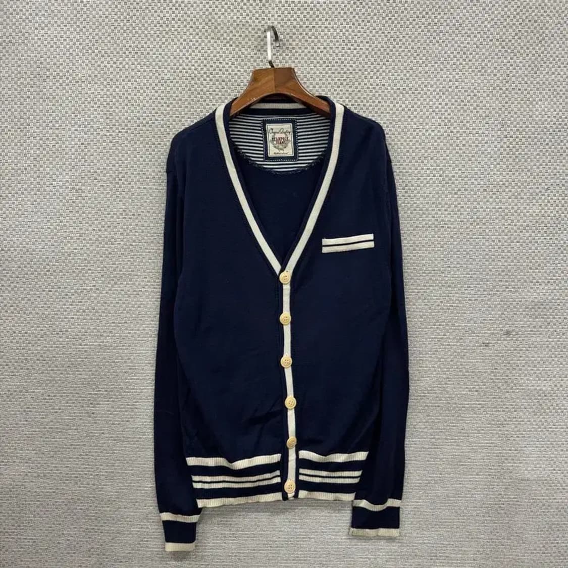 빈폴 캐주얼 페이크포켓 울 니트 가디건 105 A01824 상품이미지1